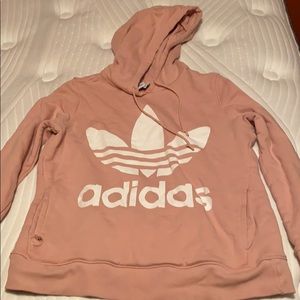 light pink adidas hoodie